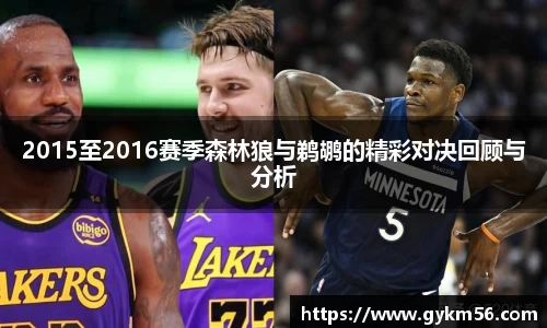 2015至2016赛季森林狼与鹈鹕的精彩对决回顾与分析